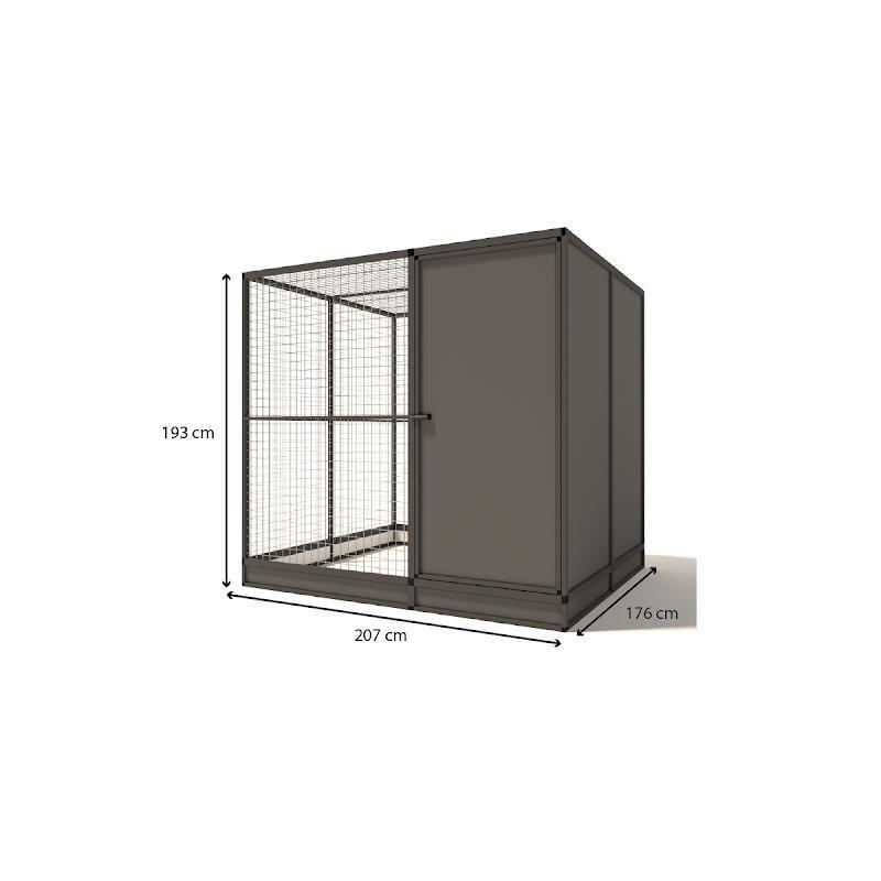 Aluminium Buitenvolière Evi | model 1, Dieren en Toebehoren, Vogels | Hokken en Kooien, Ophalen of Verzenden, Nieuw, Aluminium