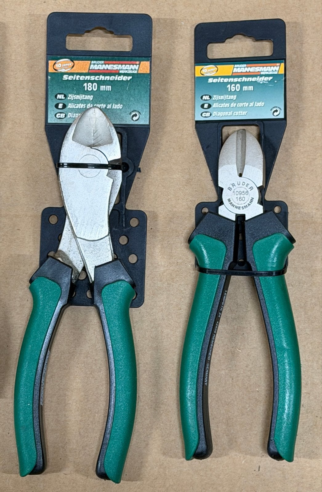 Nieuwe Brüder Mannesmann Zijkniptangen Set (2 stuks), Doe-het-zelf en Verbouw, Ophalen of Verzenden, Nieuw, Tang, Overige merken