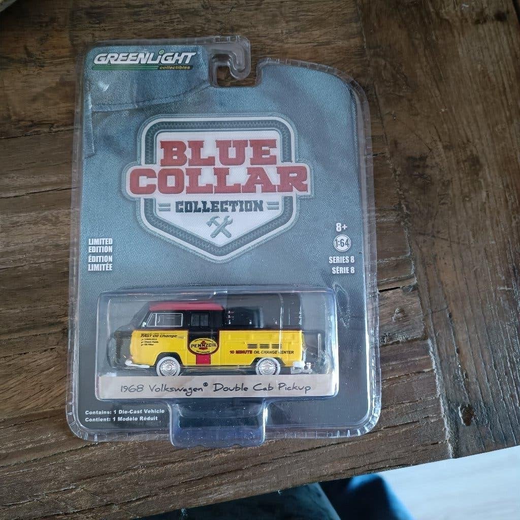 Greenlight V-Dub 1968 Volkswagen double cab pick-up penzoil, Ophalen of Verzenden, Nieuw, Auto