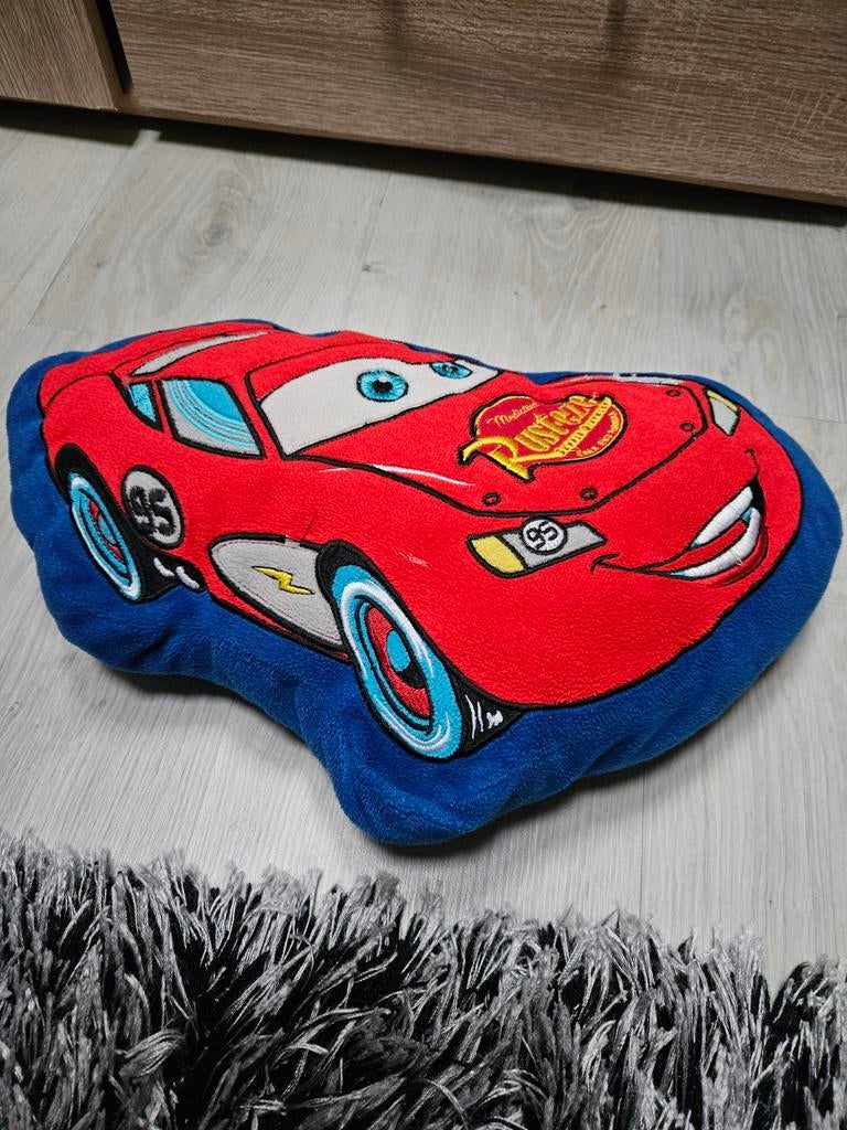 Cars kussen blauw, Kinderen en Baby's, Kinderkamer | Inrichting en Decoratie, Ophalen of Verzenden, Zo goed als nieuw