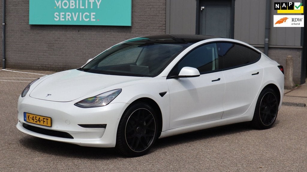 Tesla Model 3 Long Range AWD 75 kWh SOH89% Facelift Clima Cr, Auto's, Tesla, Gebruikt, 544 km, Wit, 84 €/maand