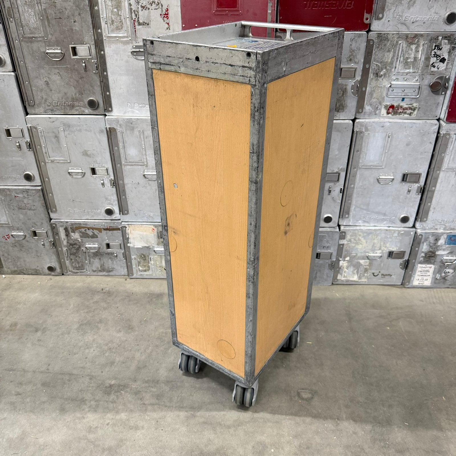 Vliegtuig trolley galley cart airline trolley waste cart, 100 liter of meer, Ophalen, Zo goed als nieuw, Transportkar