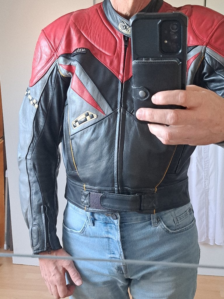 Leren motorjas MQP, Motoren, Kleding | Motorkleding, Ophalen, Heren, MQP, Jas | leer