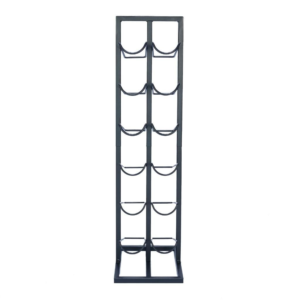 Wijnrek | Flessenrek | Wijnopslag 12 flessen | 31x21x84cm, Info@lendo-online.eu, Metaal, 5 tot 15 flessen, 50 tot 75 cm