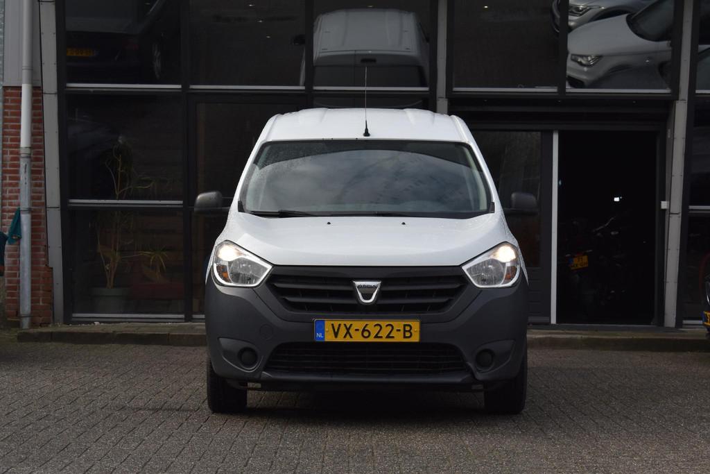 Dacia Dokker 1.5 dCi 75 Ambiance Airco, Auto's, Euro 5, Stof, 4 cilinders, Wit