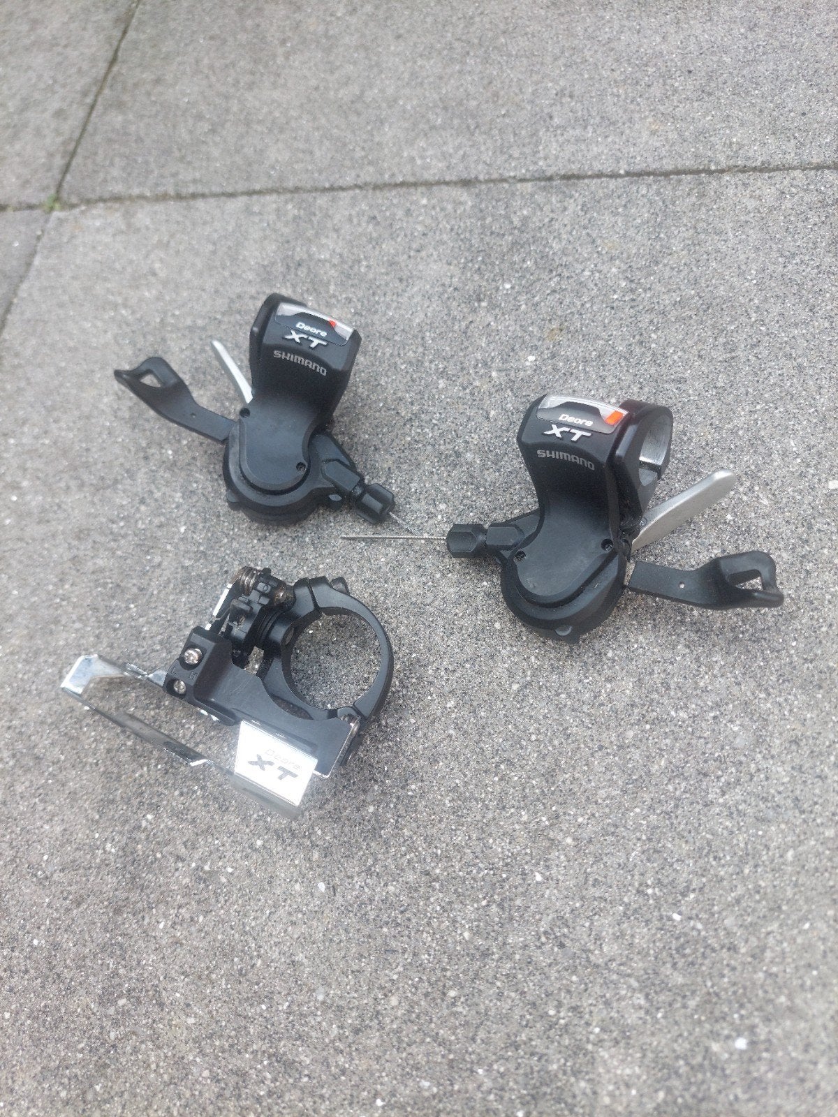 Shimano Deore XT 3x9 shifters en derailleur, Fietsen en Brommers, Fietsonderdelen, Gebruikt, Ophalen of Verzenden, Derailleur of Ketting