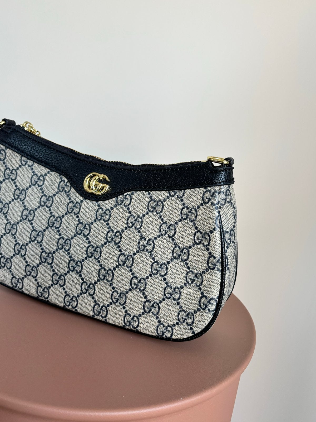 Gucci Ophidia Supreme Canvas Schoudertasje, Ophalen of Verzenden, Nieuw, Zwart, Schoudertasje