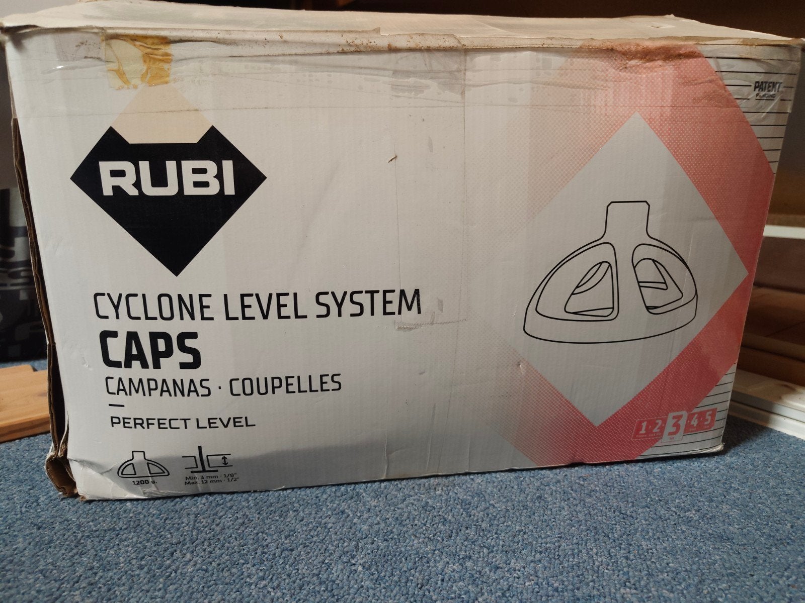 1200 stuks Rubi Cyclone Level System Caps - Tegelnivelleersy, Gebruikt, 60 cm of meer, Overige typen, Ophalen of Verzenden