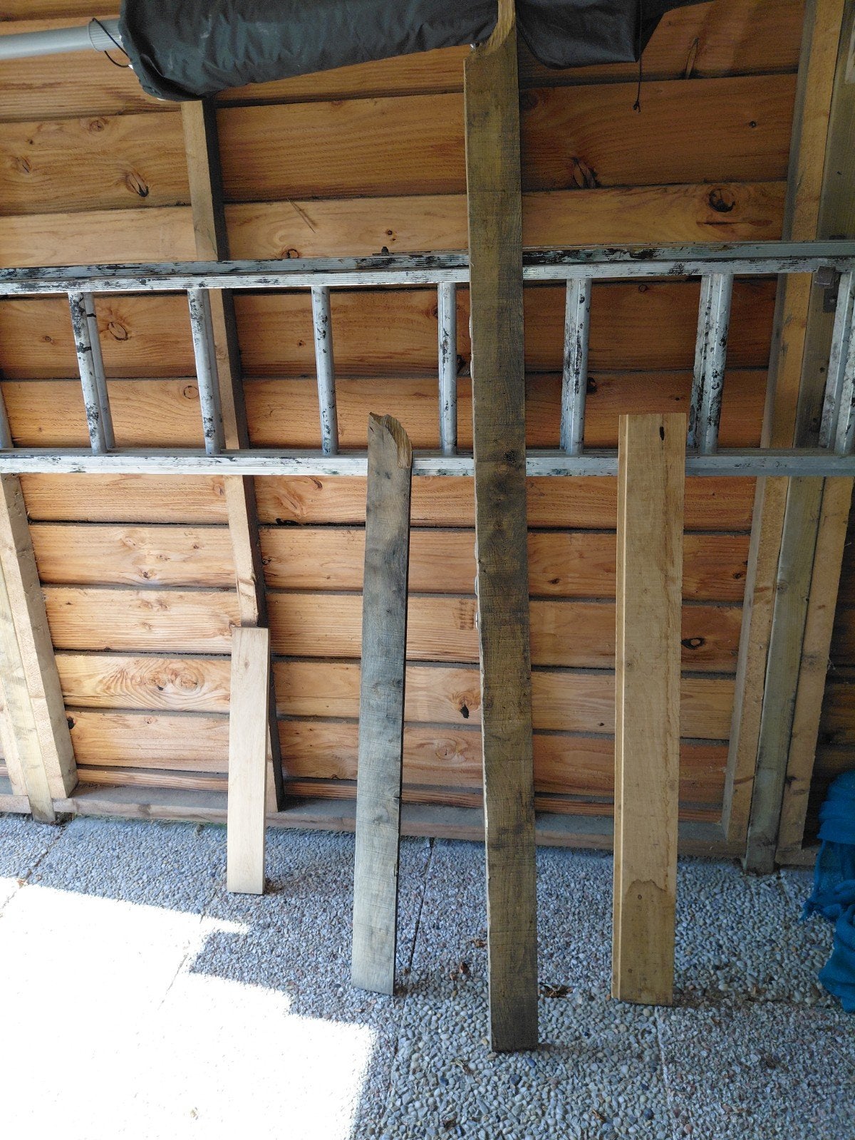 Eiken planken, diverse breedtes, Ophalen, Gebruikt, 25 tot 50 mm, Eiken