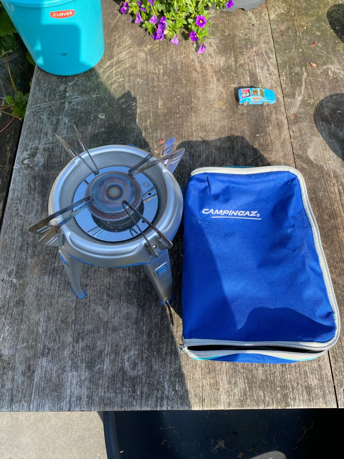 Campingaz 1-pits kooktoestel - Zo goed als nieuw, Caravans en Kamperen, Kampeeraccessoires, Ophalen of Verzenden, Zo goed als nieuw