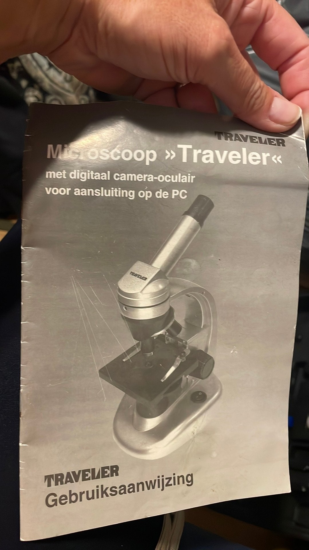 Microscoop Traveler met digitaal camera-oculair, Audio, Tv en Foto, Ophalen of Verzenden, Gebruikt