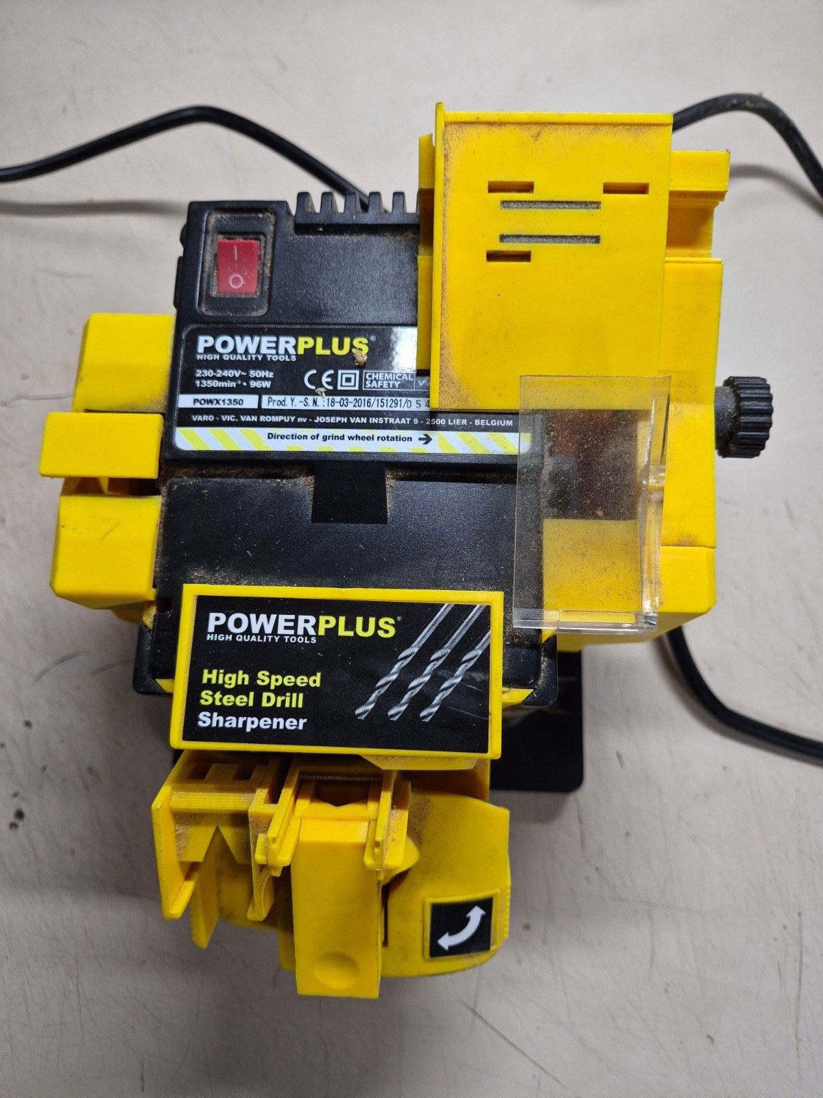 Powerplus POWX1350 Slijpmachine 3-in-1, Ophalen of Verzenden, Gebruikt, Minder dan 700 watt, Werkbankslijpmachine