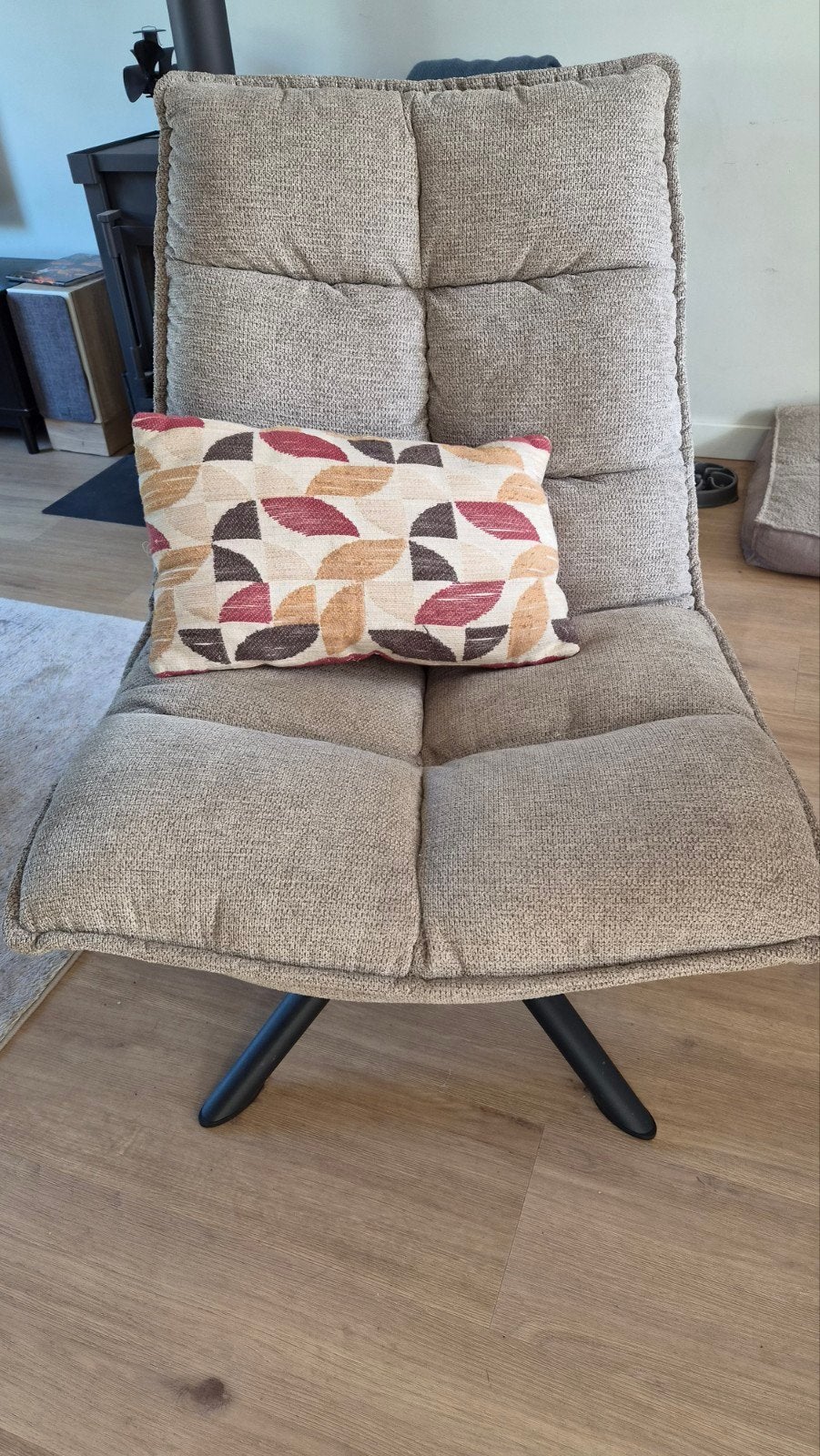 Draaifauteuil stoel Clayton Leenbakker - Zo goed als nieuw, Ophalen, 75 tot 100 cm, Zo goed als nieuw, Metaal