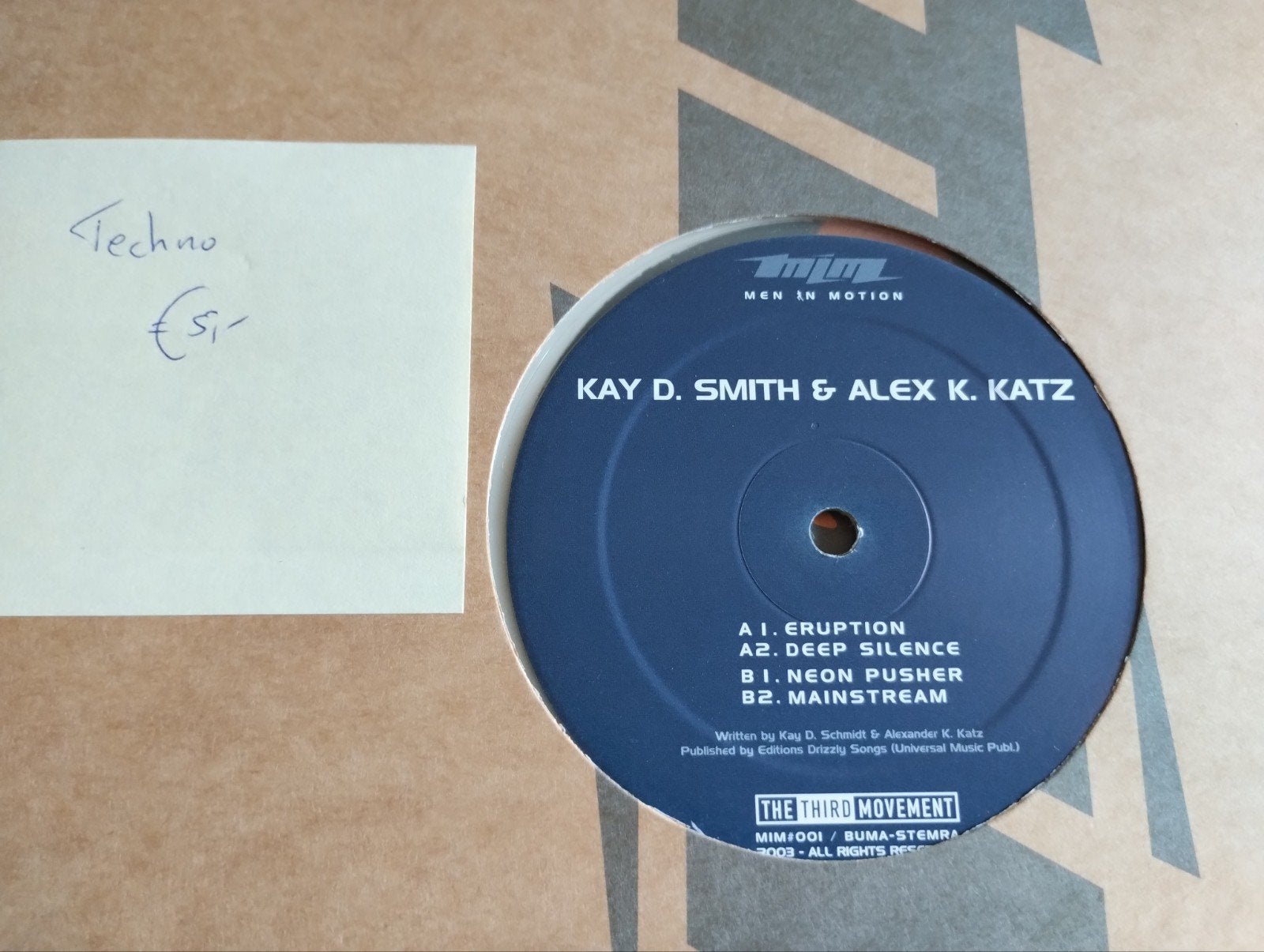 Kay D. Smith & Alex K. Katz - Men In Motion 12 clear Vinyl, Cd's en Dvd's, Vinyl | Dance en House, LP, Gebruikt, Ophalen of Verzenden