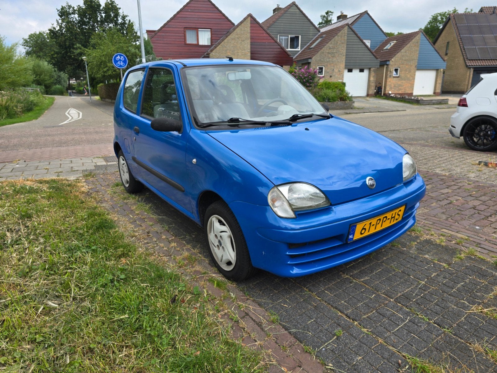 Fiat Seicento 1.1 , 54pk 2004 Blauw Lage Kilometer !, Voorwielaandrijving, Origineel Nederlands, 400 kg, Handgeschakeld