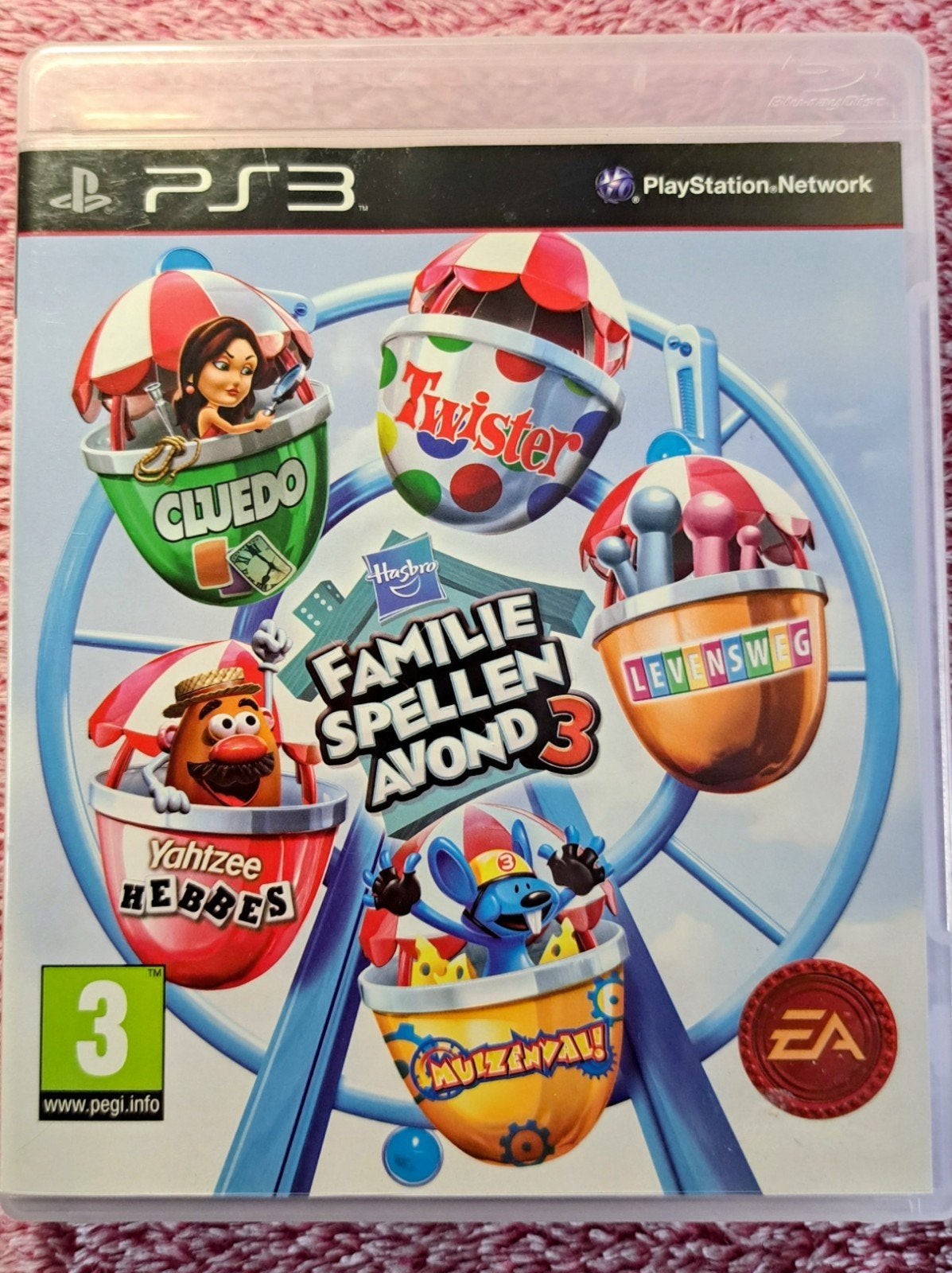 Hasbro Familie Spellen Avond 3 - PS3 (Zo goed als nieuw), Overige genres, Eén computer, Ophalen of Verzenden, Zo goed als nieuw