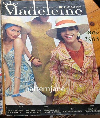 2 x MADELEINE - vintage patronen uit 1964 en 1965 vintage, Hobby en Vrije tijd, Kledingpatronen, Overige merken, Verzenden, Vrouw