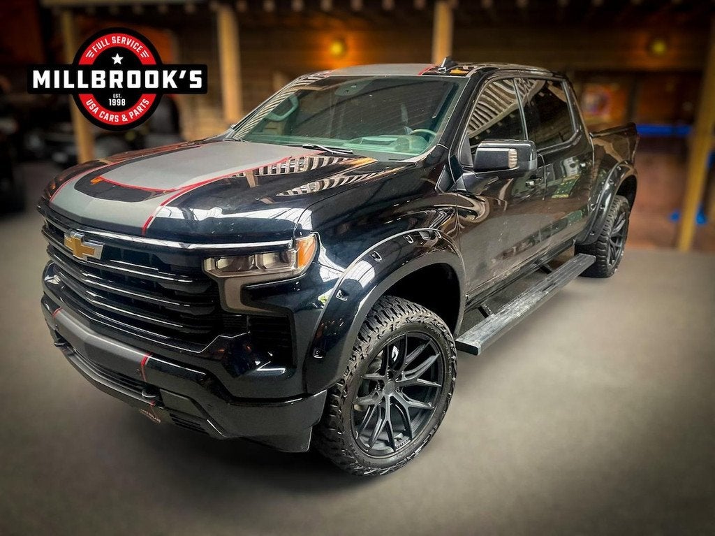 Chevrolet Silverado USA High-Country Full opties Millbrook's, Auto's, Chevrolet, Automaat, 8 cilinders, 4 stoelen, Zwart