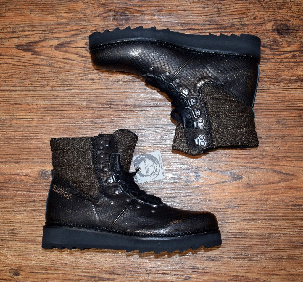 YELLOW CAB - leren goudkleurige Soil boots - maat 39, Overige kleuren, Lage of Enkellaarzen, Nieuw, Ophalen of Verzenden
