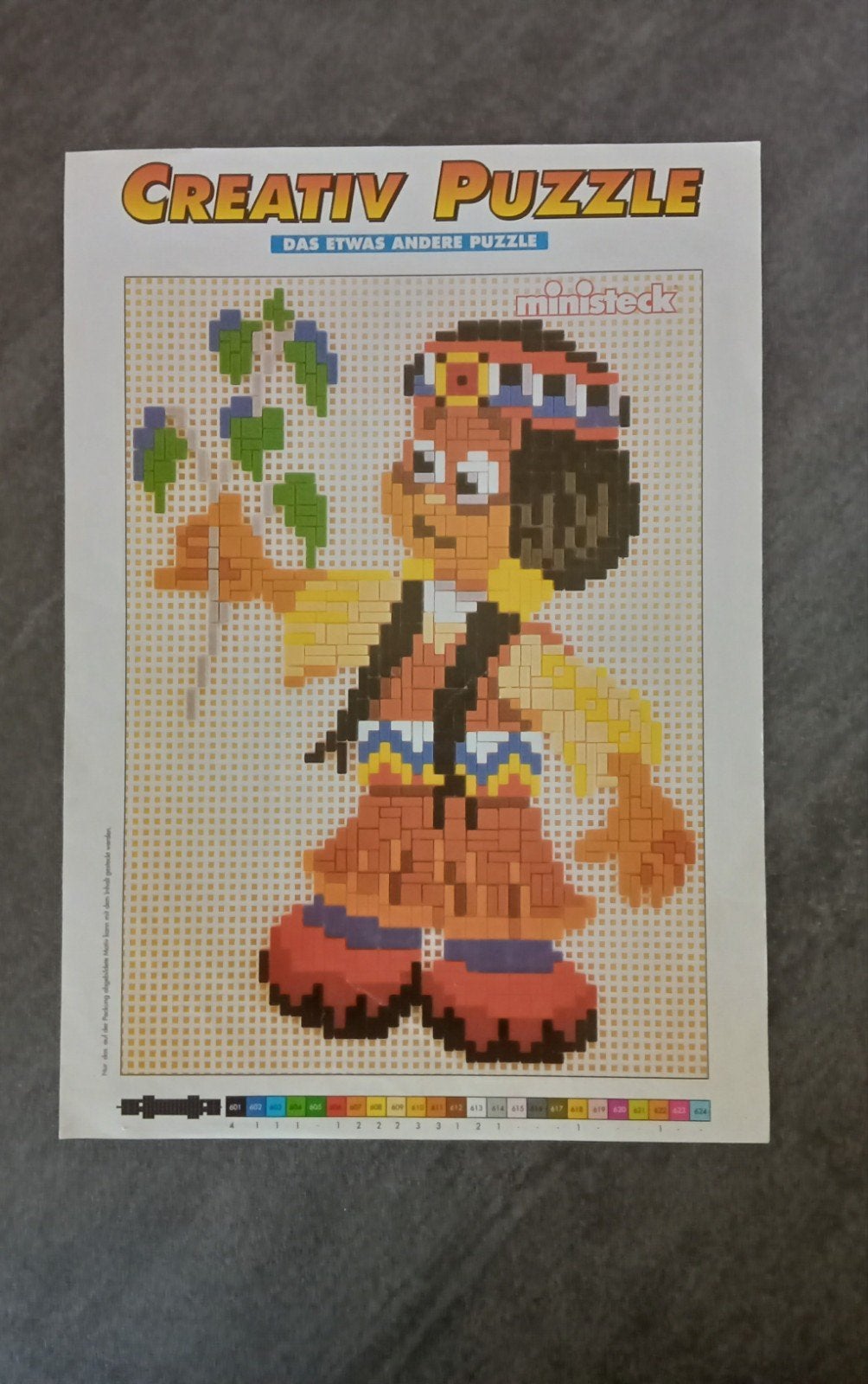 ministeck 4 voorbeeld plaatje indiaantje, Hobby en Vrije tijd, Ophalen of Verzenden, Voorbeeldboek