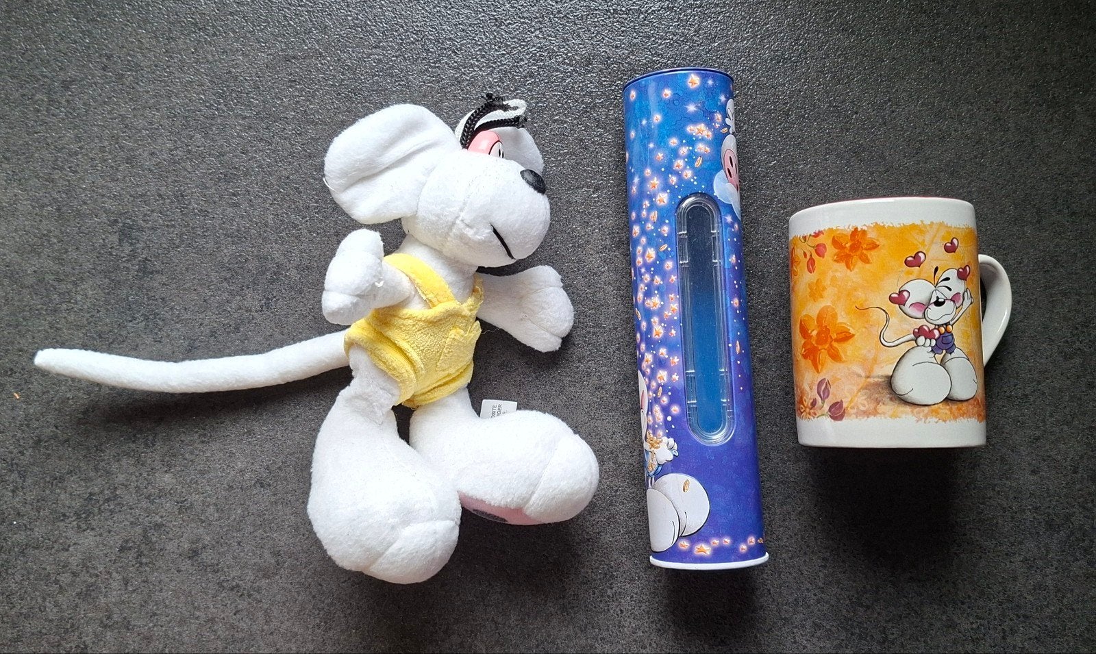 Diddl pakket  ( spaarpot/ knuffel/ beker), Verzamelen, Diddl, Ophalen of Verzenden, Zo goed als nieuw, Knuffel