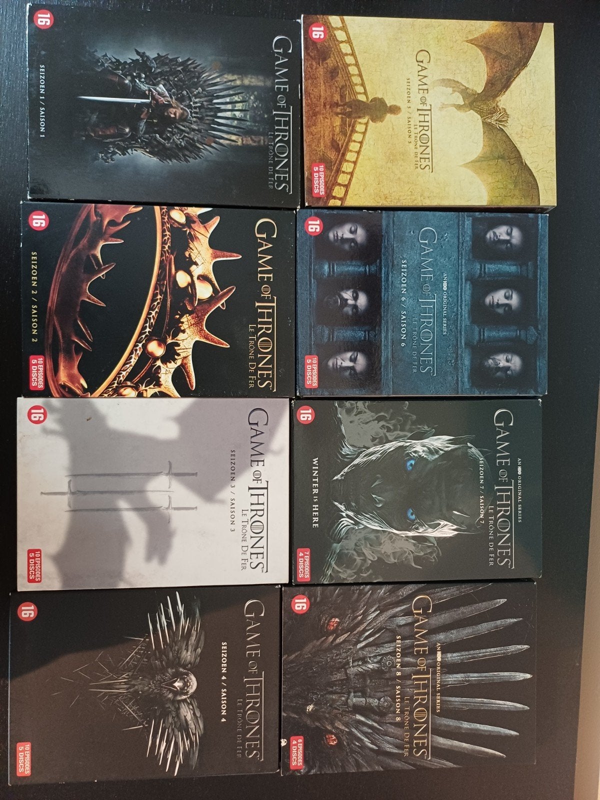 Game of Thrones Complete Serie (Seizoen 1-8), Ophalen, Engels, Vanaf 16 jaar, Zo goed als nieuw
