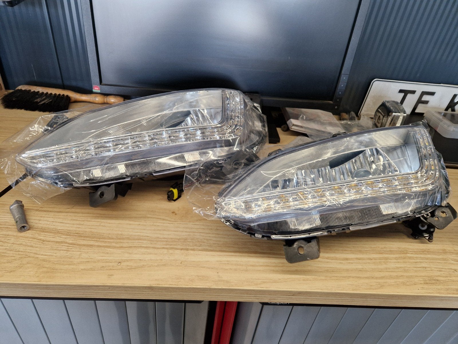 Mistlamp Hyundai Santa Fe  2013 2014 2015 2016, Ophalen, Voor, Hyundai, Bumper