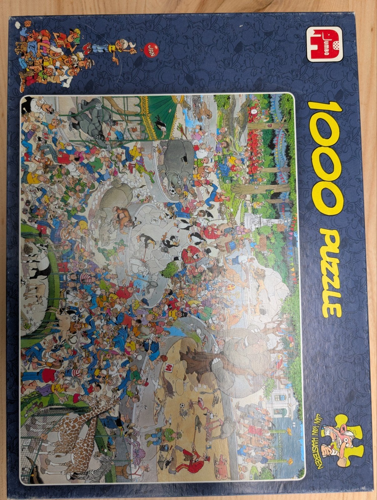 Jan van Haasteren - Dierentuin Artis. #1000 compleet., Ophalen of Verzenden, 500 t/m 1500 stukjes, Gebruikt, Legpuzzel