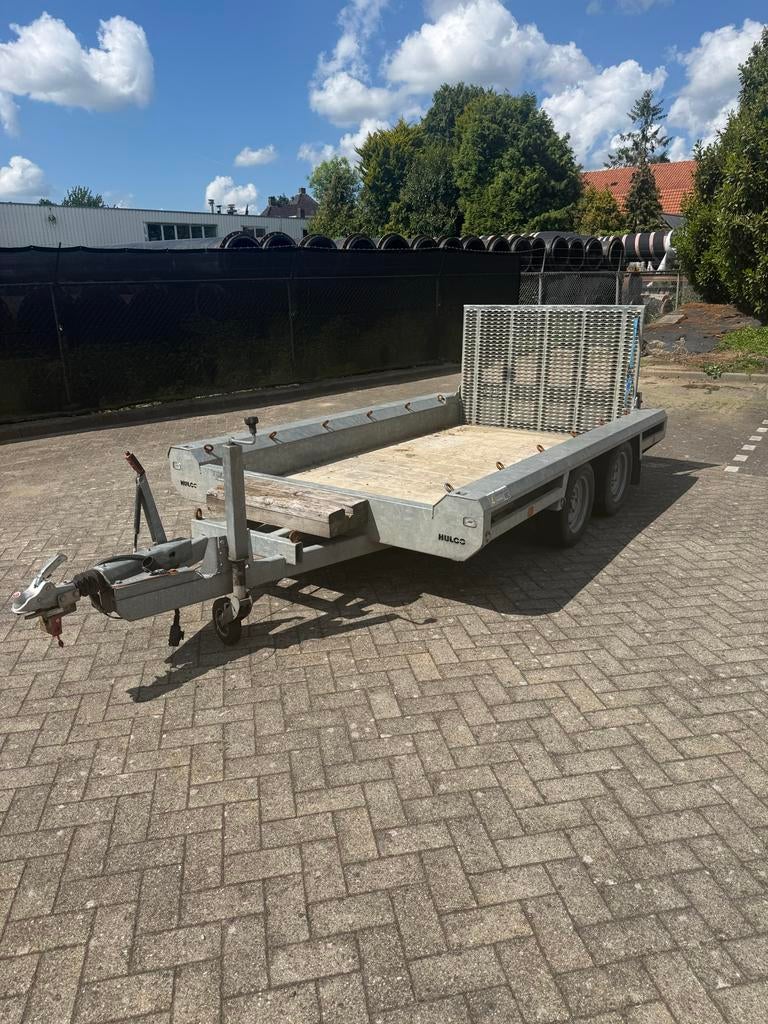 Hulco Terrax 2 3000 kg plateauwagen, Auto diversen, Aanhangers en Bagagewagens, Ophalen of Verzenden, Gebruikt