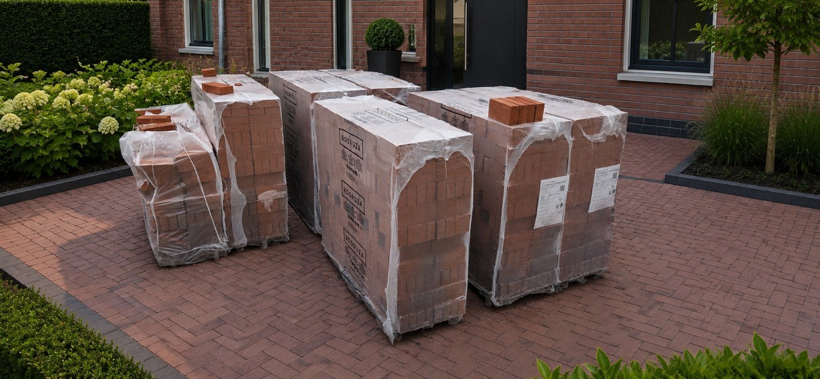 Rodruza WF VB WS Gevelstenen – ca. 2.740 stuks (nieuw), Doe-het-zelf en Verbouw, Metselstenen, Ophalen, Nieuw, Bakstenen