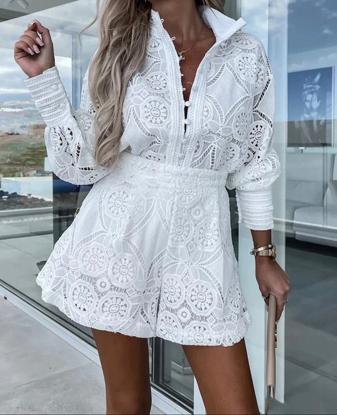 Boho Playsuit Nieuw! Maat M, Ophalen of Verzenden, Nieuw, Maat 38/40 (M), Wit