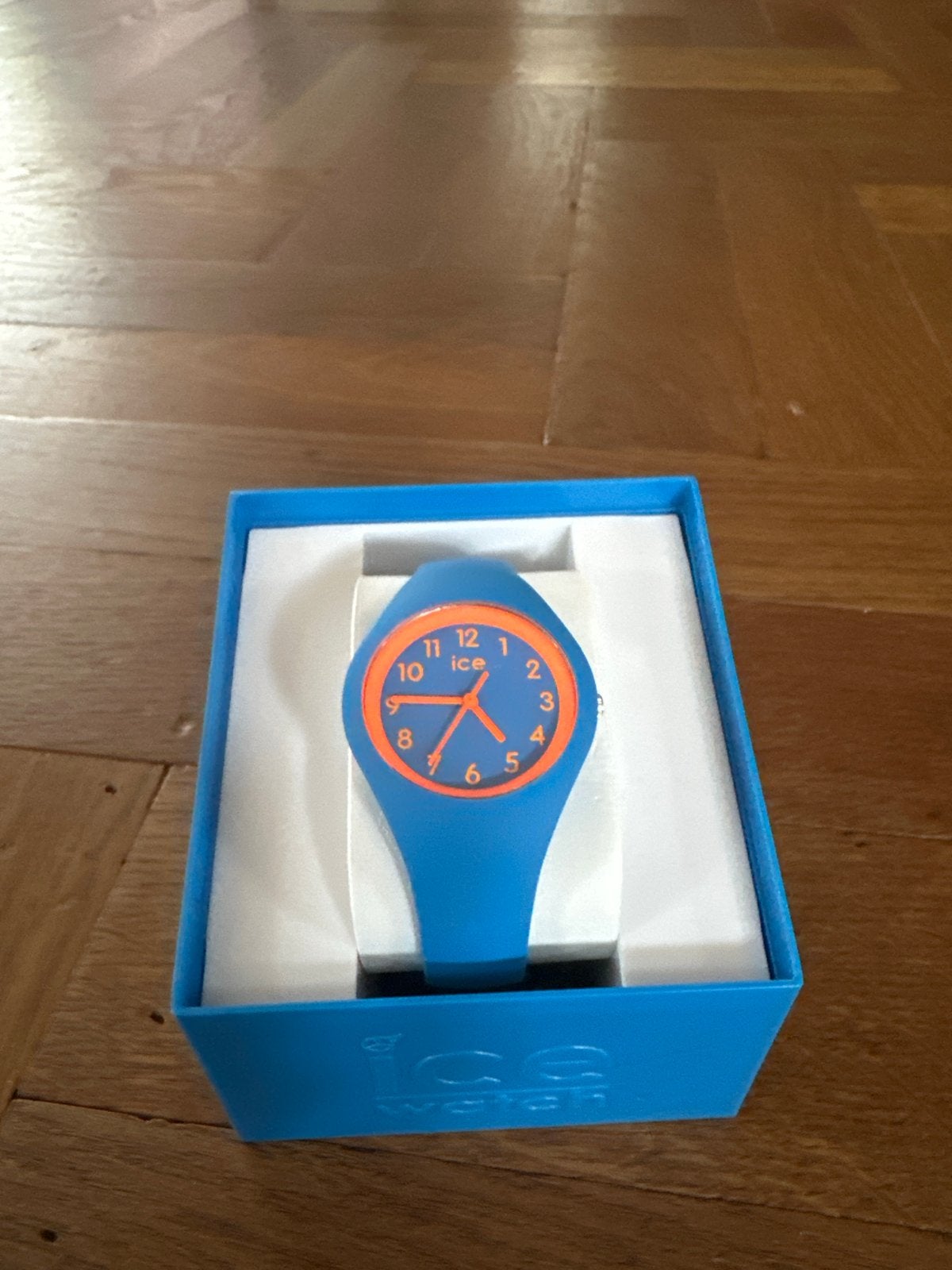 Ice Watch horloge blauw/oranje in originele verpakking, Sieraden, Tassen en Uiterlijk, Horloges | Kinderen, Ophalen of Verzenden