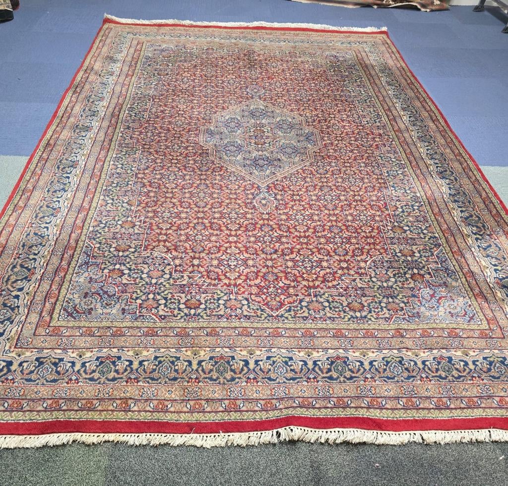 Oosters Perzisch tapijt Handgeknoopt wollen vloerkleed, Crème, Oosters Perzisch tapijt wollen vloerkleed handgeknoopt, 200 cm of meer