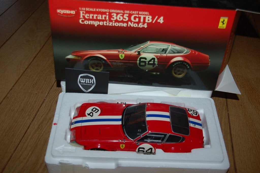 1:18 FERRARI 365 DAYTONA COMPETIZIONE #64 KYSOHO WRH, Verzenden, Zo goed als nieuw, Auto, Kyosho