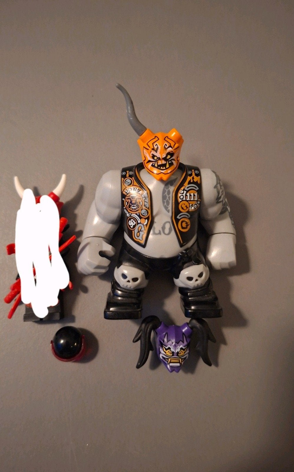 Lego ninjago poppetjes killow en oni masker, Inclusief minifiguren, Lego, Ophalen of Verzenden, Zo goed als nieuw