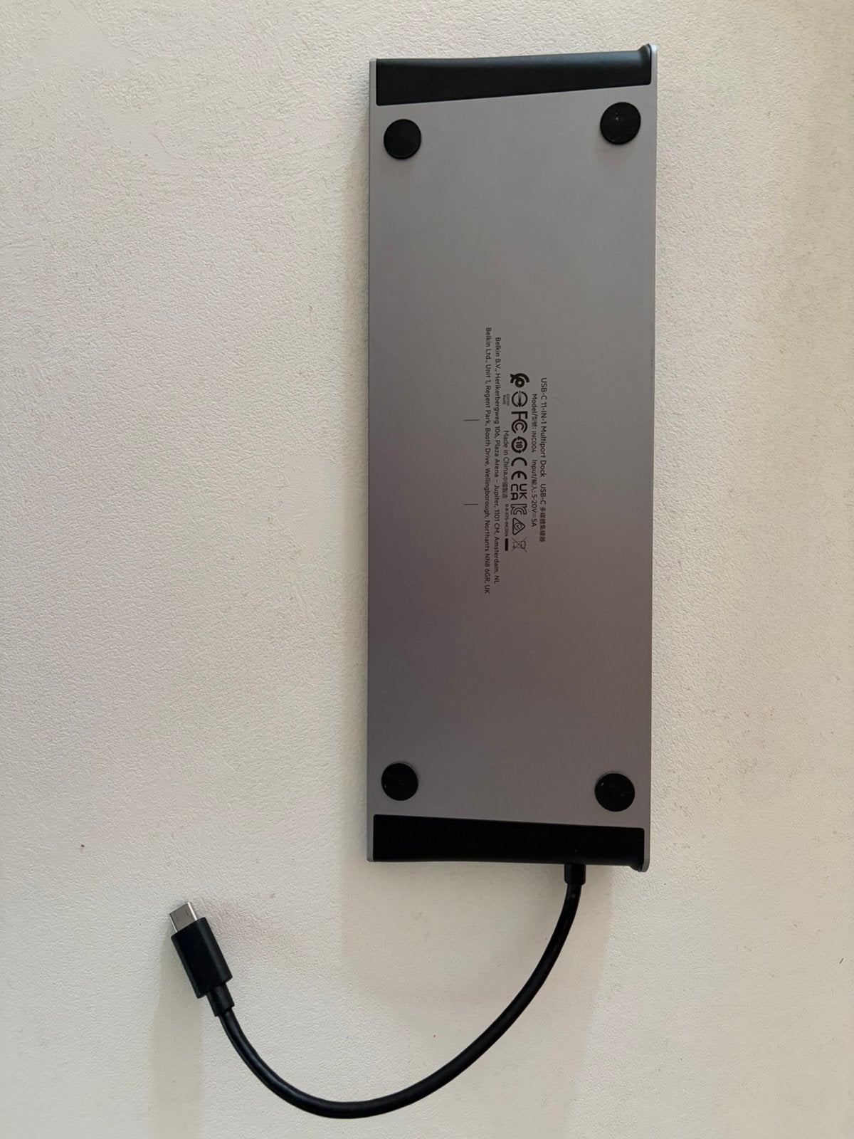 Belkin USB-C 11-in-1 Multiport Docking Station, Ophalen, Zo goed als nieuw, Desktop, USB