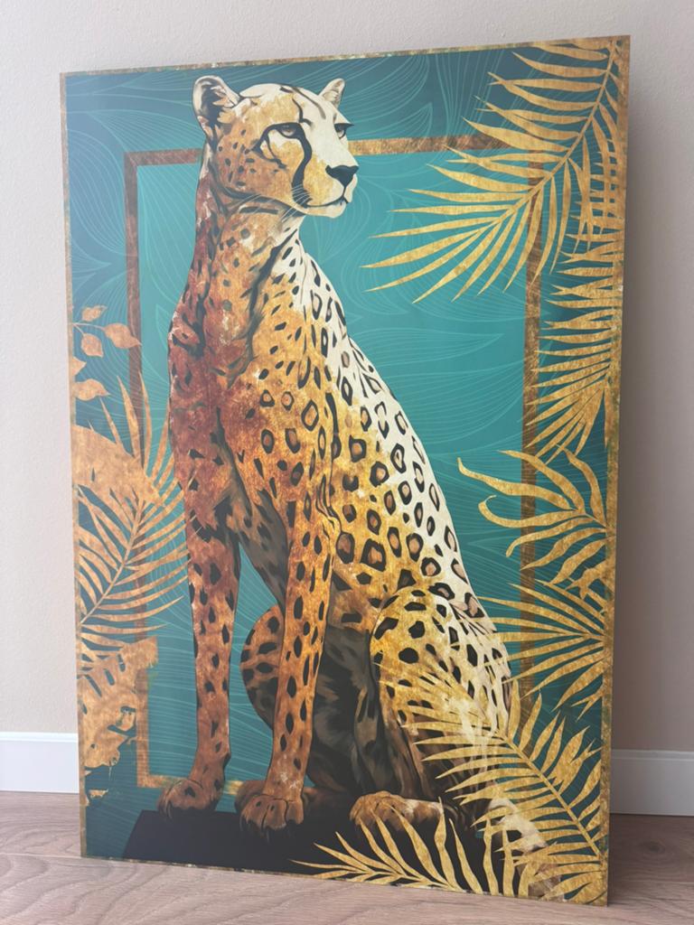 Panter schilderij, Ophalen