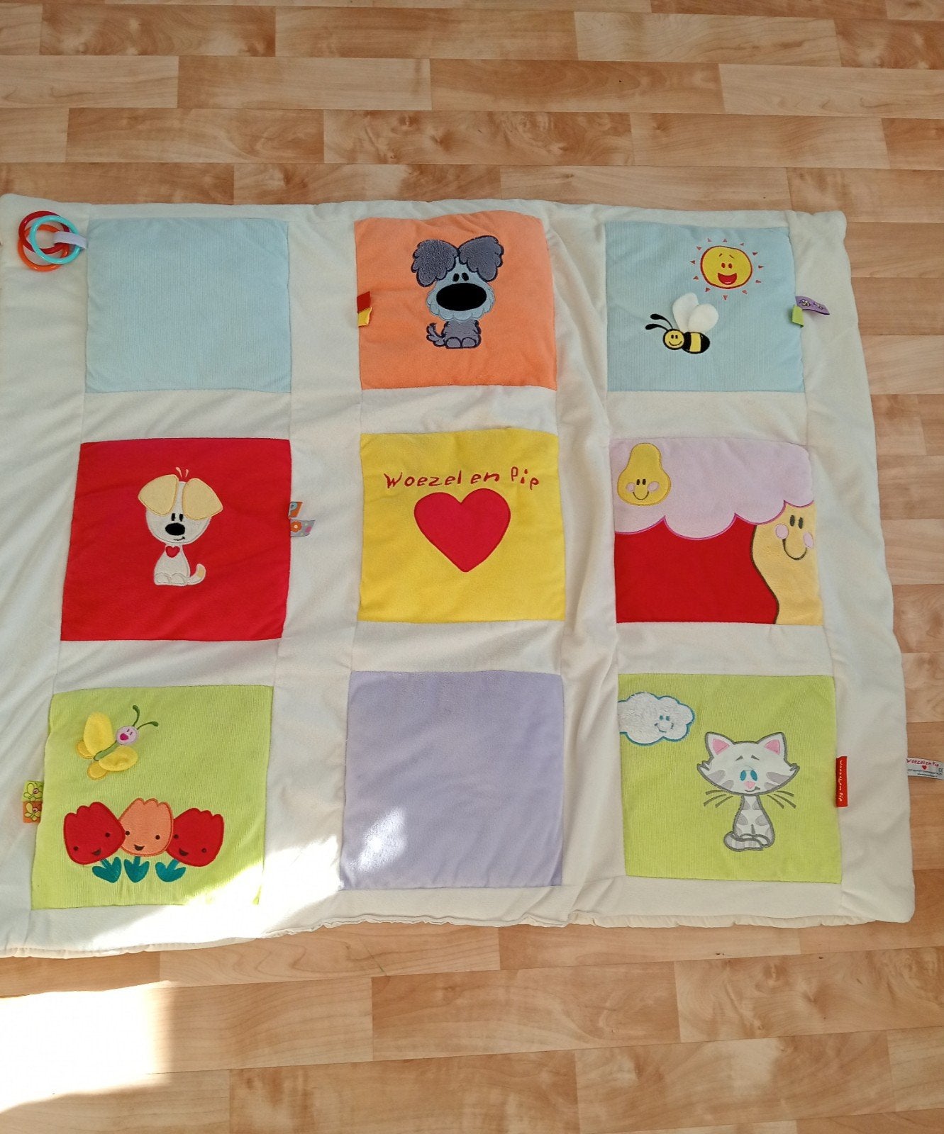 Speelkleed Woezel en Pip met diverse texturen, Ophalen of Verzenden, Gebruikt, Speelkleed
