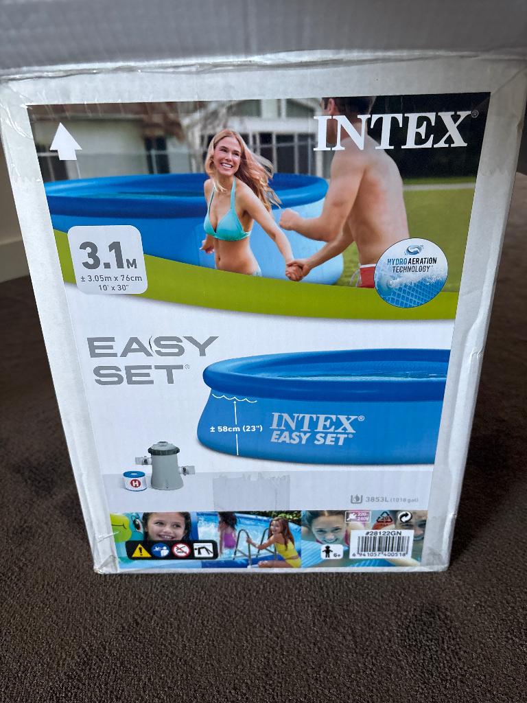 Intex zwembad 3.05 m nieuw met filterpomp, Minder dan 80 cm, Rond, Ophalen of Verzenden, Opzetzwembad