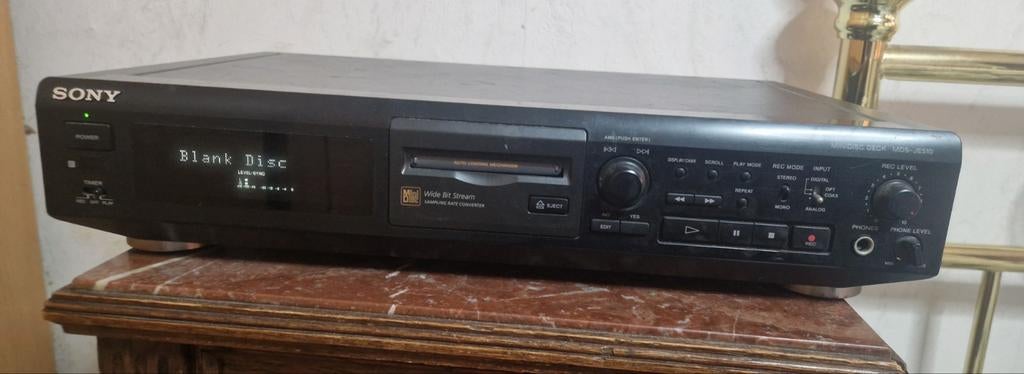 Sony minidisc deck MDS-JE510, Audio, Tv en Foto, Ophalen of Verzenden, Minidisc-recorder