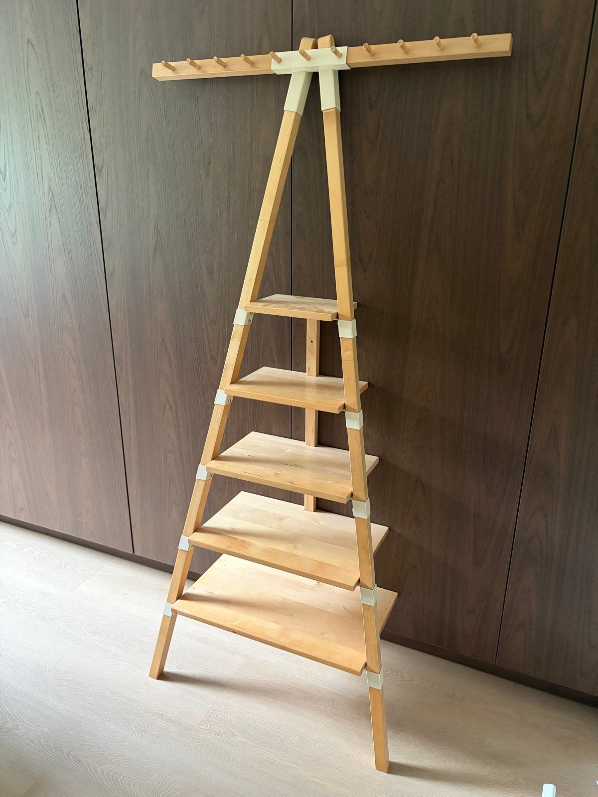IKEA PS 2014 wandrek / ladderrek - Keiji Ashizawa design, Huis en Inrichting, Gebruikt, 100 tot 150 cm, Hout, Ophalen