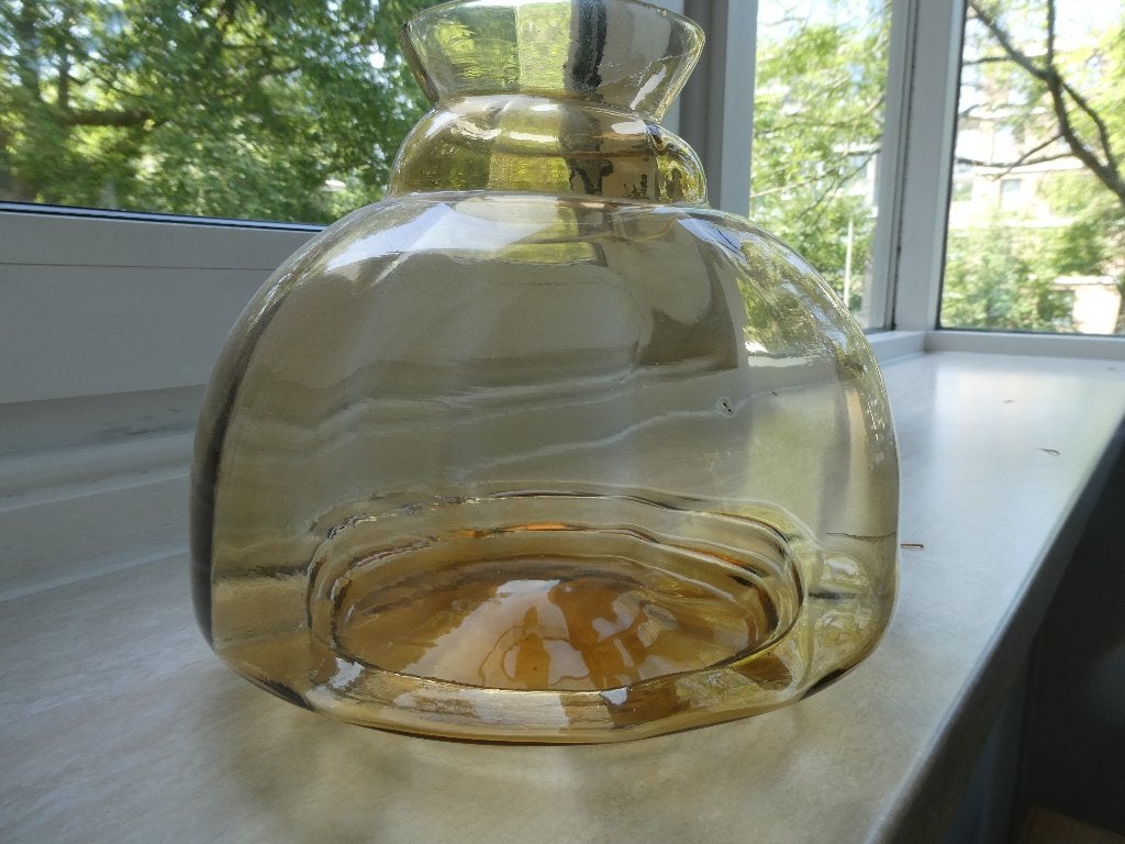 glazen vaas artdeco, Antiek en Kunst, Ophalen
