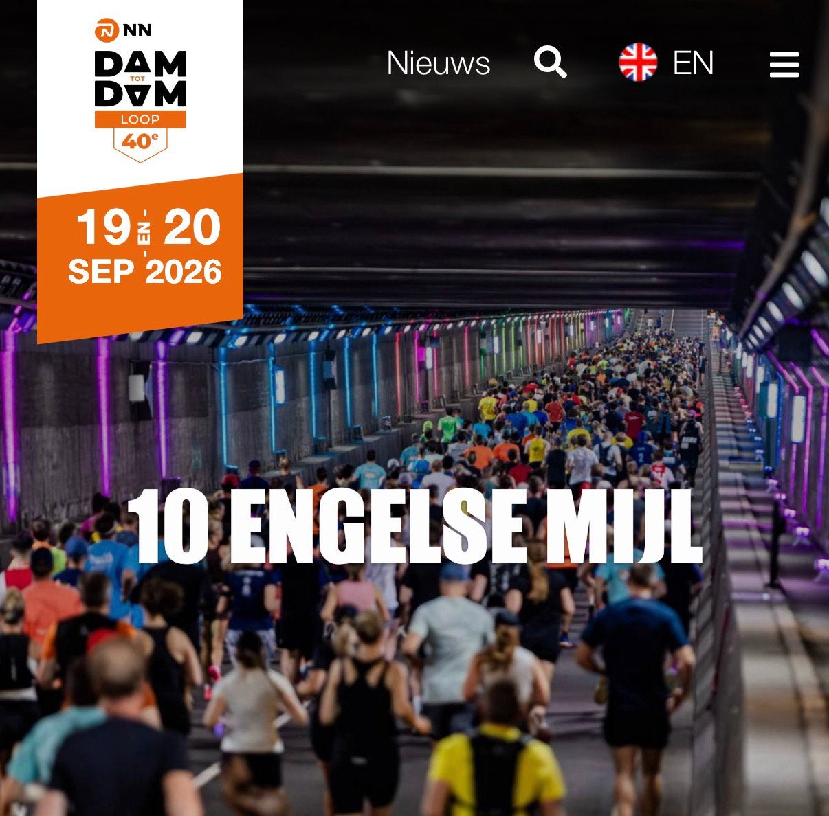 Dam tot Dam loop 10 Engelse Mijl, Tickets en Kaartjes, Eén persoon