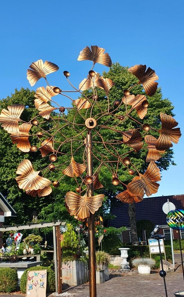 WINDMOLEN / GINKO / windspinner, Nieuw, Info@huisentuindecoratiemarie.nl, Huis en tuin decoratie marie, Peize