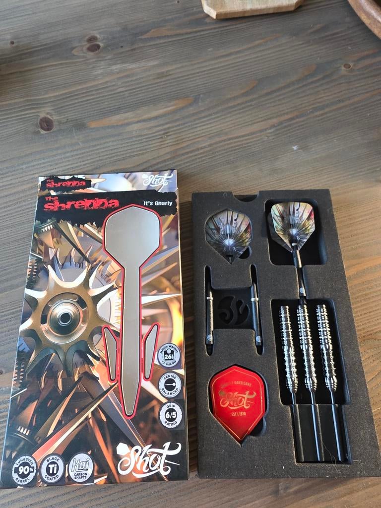 Schitterende Shot Gnarly Shredda Darts!, Ophalen of Verzenden, Zo goed als nieuw, Pijlen