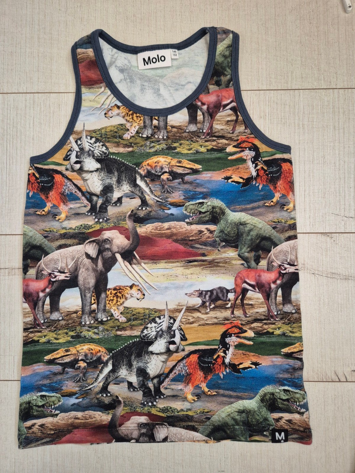 Gaaf wilde dieren shirt/ hemd mt 146/152 (Molo/ als NIEUW), Kinderen en Baby's, Kinderkleding | Maat 146, Ophalen, Molo, Jongen