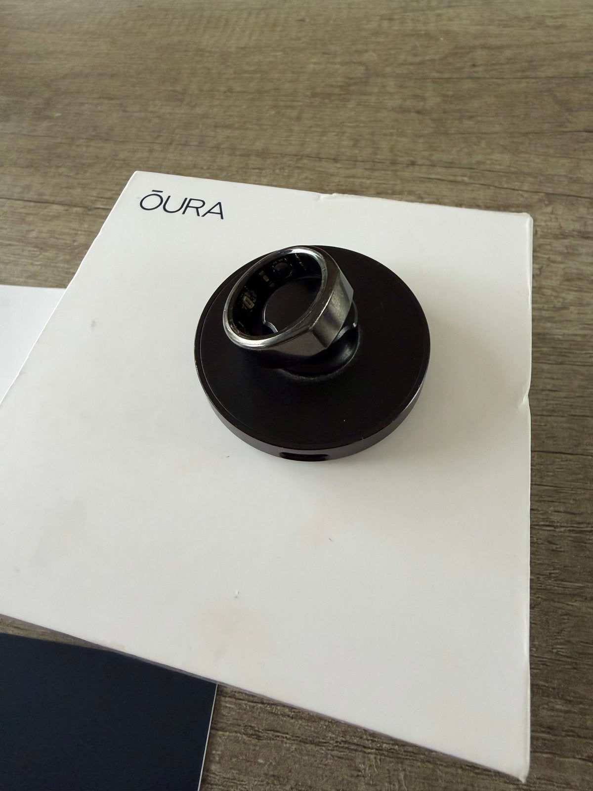 Oura Ring Gen 3 Zwart Maat 9 met Oplader en Doos, Zwart, IOS, Ophalen of Verzenden, Zo goed als nieuw