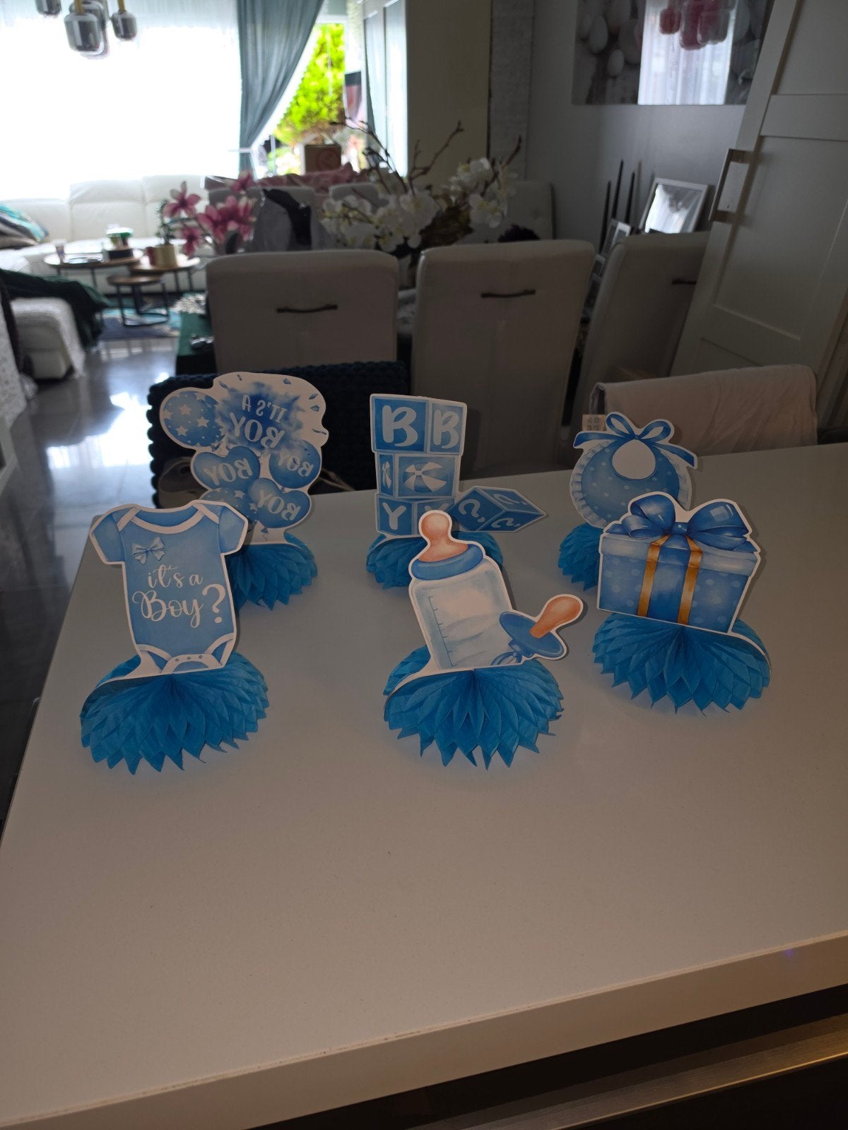 Complete Gender Reveal Decoratiepakket - Nieuw & Gebruikt, Ophalen of Verzenden, Versiering, Geboorte of Huwelijk