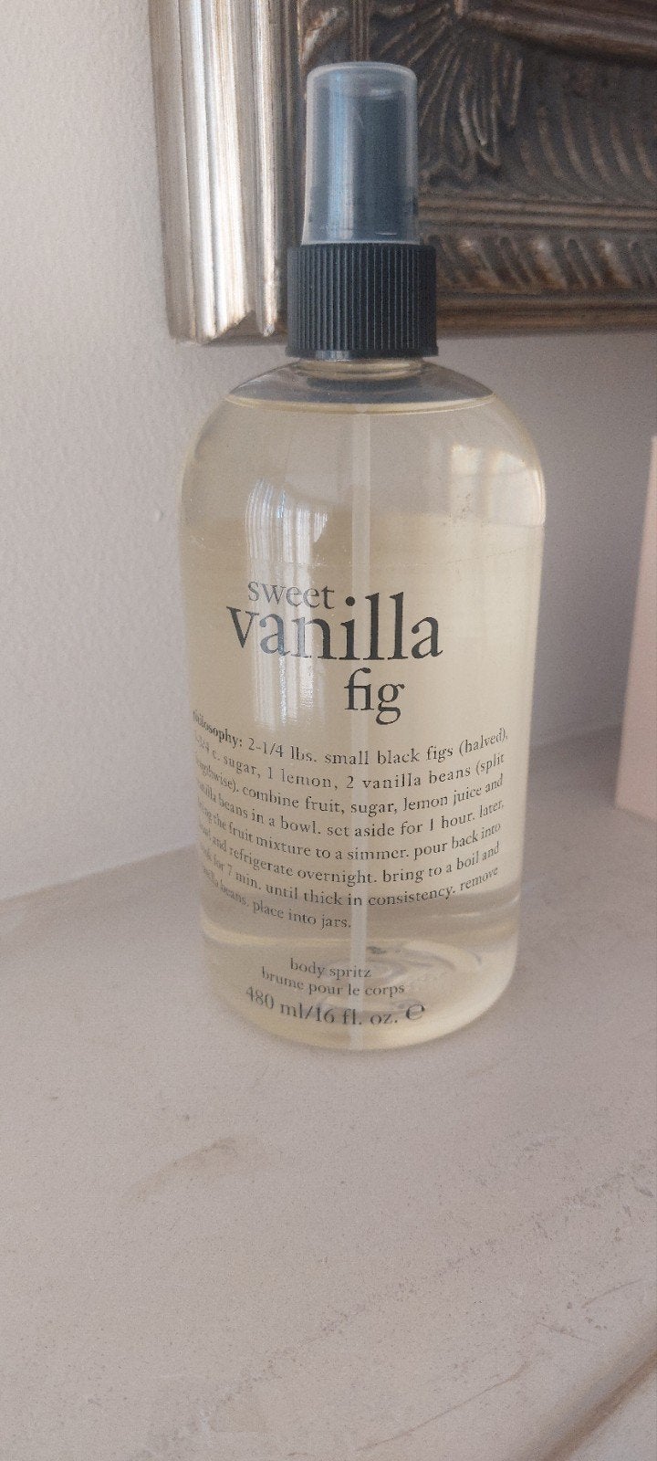 Philosophy Sweet Vanilla Fig Body Spritz, Ophalen of Verzenden, Zo goed als nieuw, Deodorant of Bodyspray