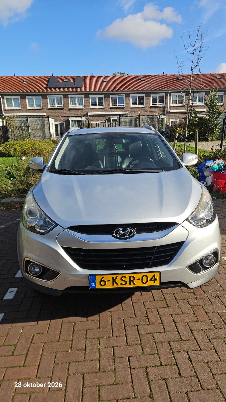 Hyundai iX35 1.6i GDI Blue 135pk 2013 Grijs, 1280 kg, 1591 cc, Origineel Nederlands, Particulier